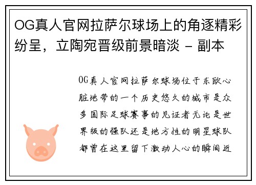 OG真人官网拉萨尔球场上的角逐精彩纷呈，立陶宛晋级前景暗淡 - 副本